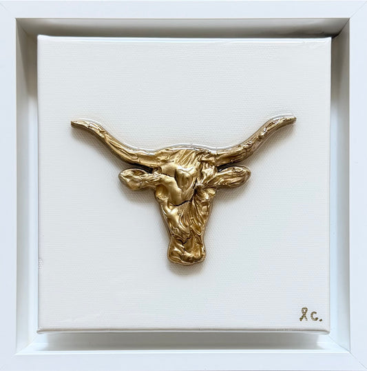 Gameday Textured Longhorn 6x6 (framed)