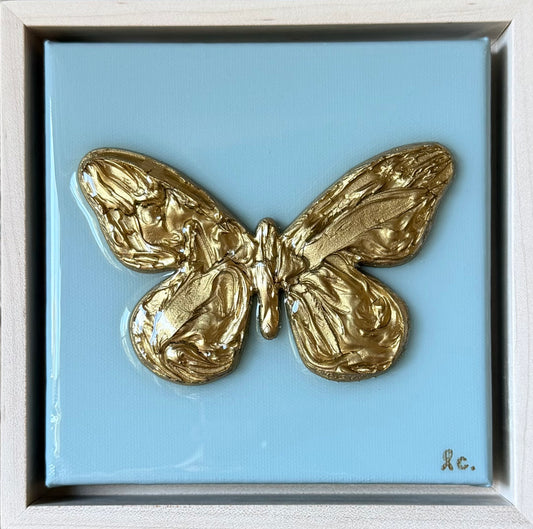 Textured Butterfly 6x6 (framed)