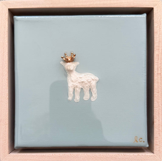 Amazing Grace Lamb©️ 5x5 (framed)