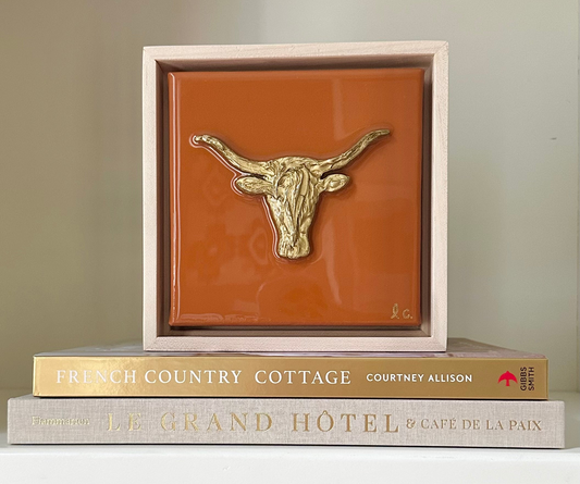 Gameday Textured Longhorn 5x5 (framed)