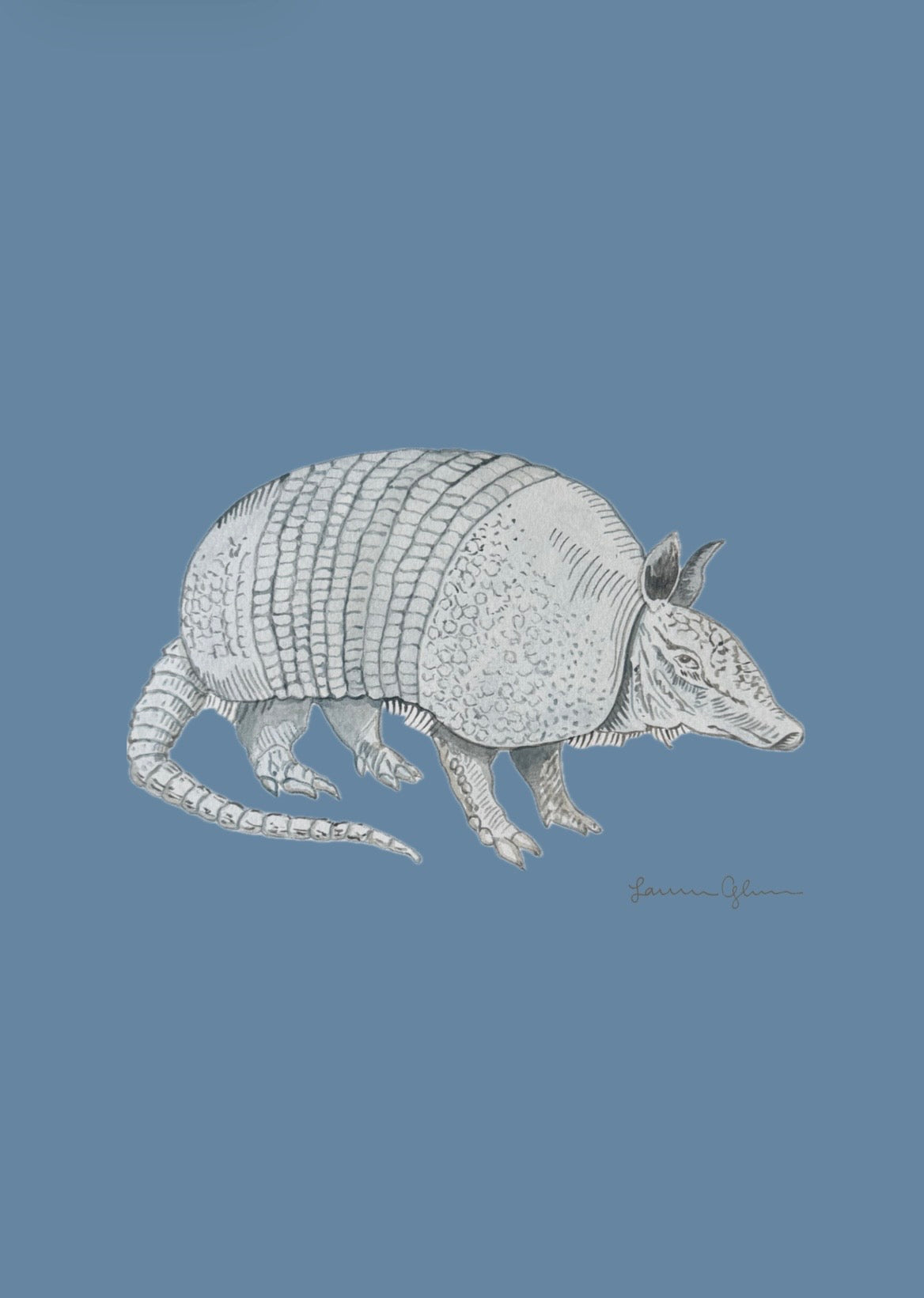 “Armadillo” signed print 5x7