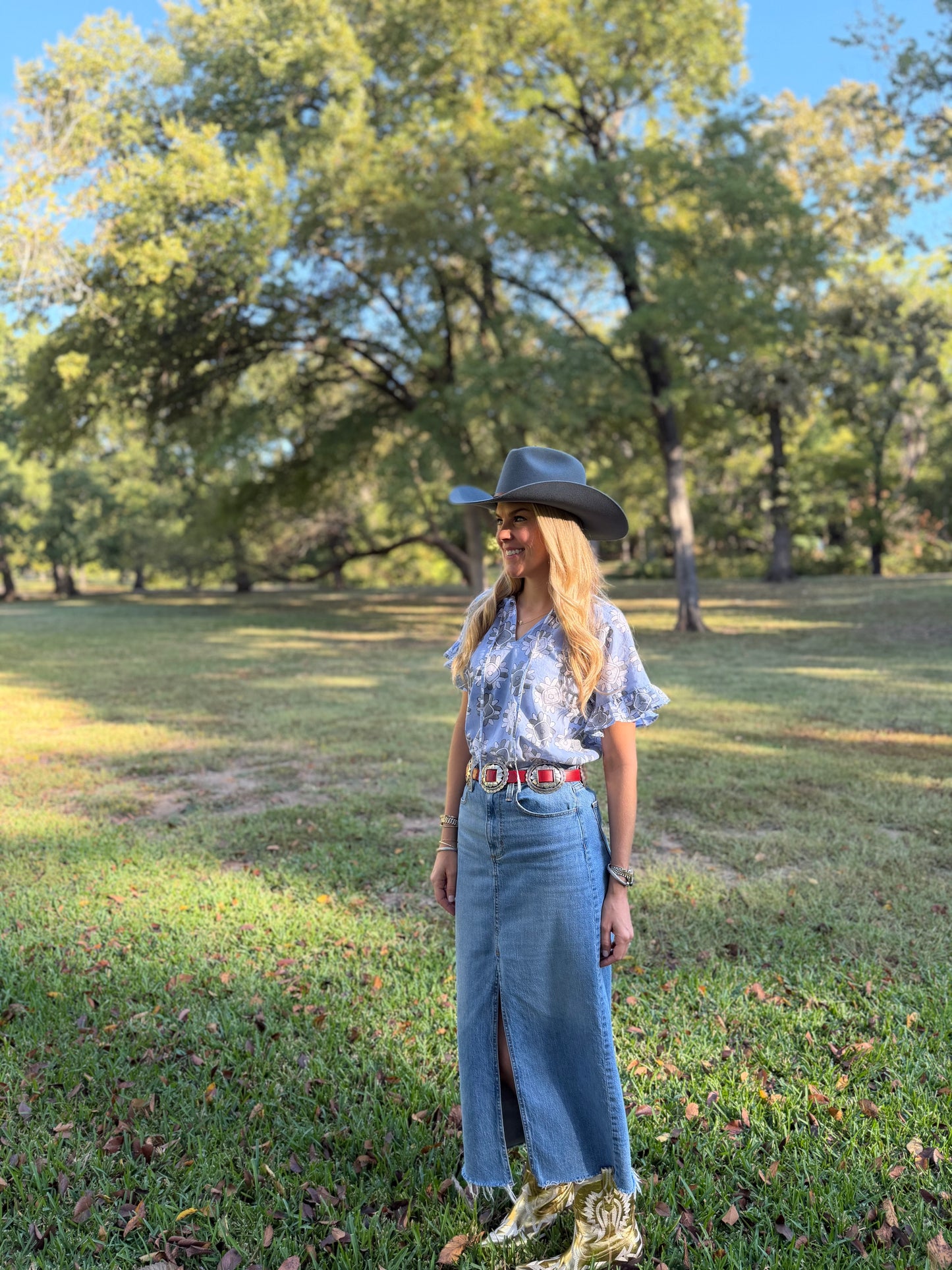 The WILDFLOWER Ruffle Sleeve Top