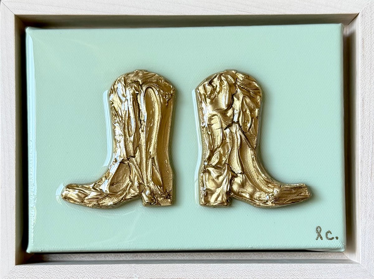 Textured Boots 5x7 (framed)