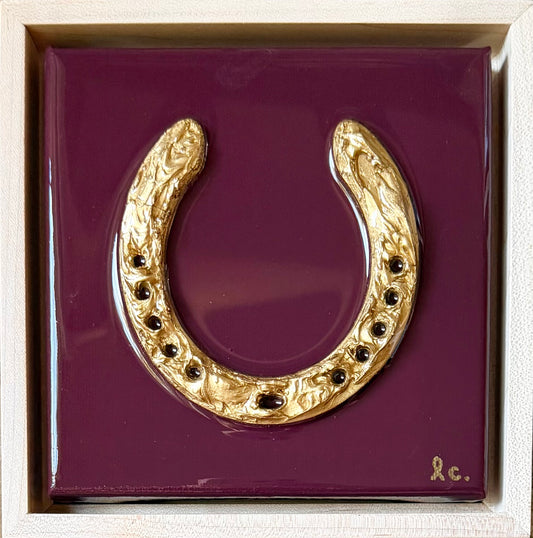 Textured Horseshoe 6x6 (framed)