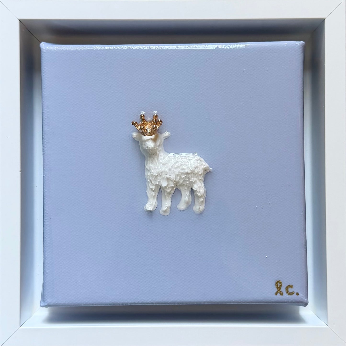 Amazing Grace Lamb©️ 5x5 (framed)