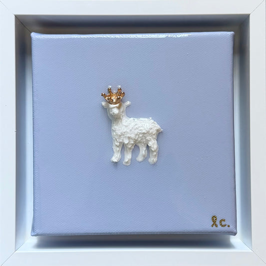 Amazing Grace Lamb©️ 5x5 (framed)