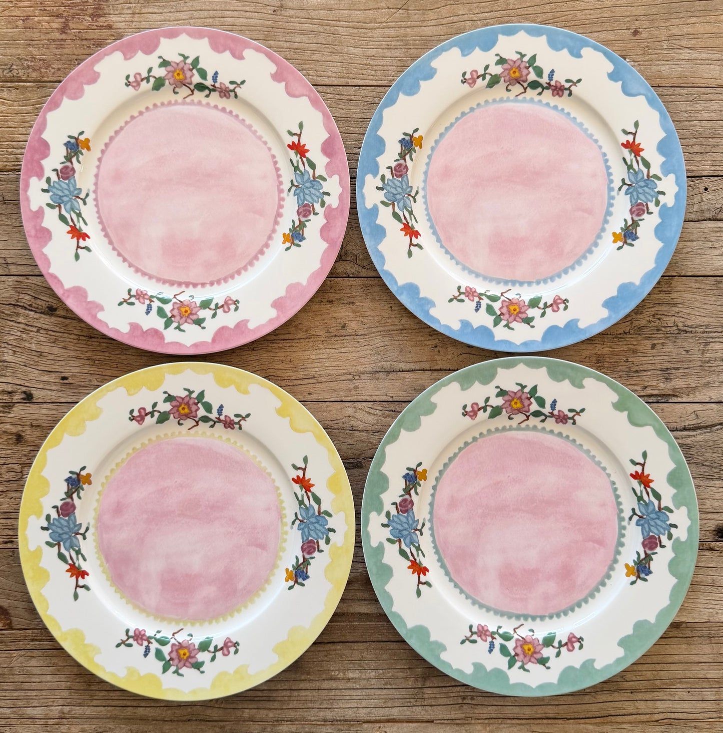 “Dinner in the Hayfield” Dinner Plates (Set of 4)