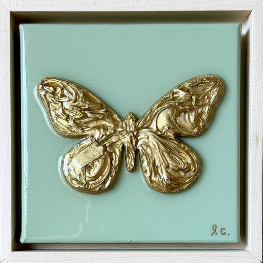 Textured Butterfly 6x6 (framed)